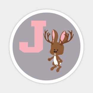 J is for Jackalope Magnet